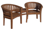 Kate & Wills companion teak garden bench photo