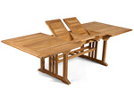 Cambridgeshire teak extending table