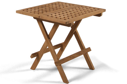 Folding Square teak table