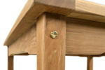 Teak garden table