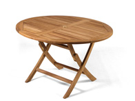 York Folding 120cms Teak Garden Table